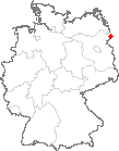 Karte Gartz (Oder)